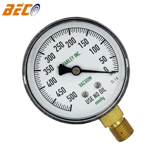 BECO Y60A -500mmHg MMHG 음압 진공 펌프 게이지 (플라스틱 및 황동 구조 포함) 12 개월 보증 - Product Image 2