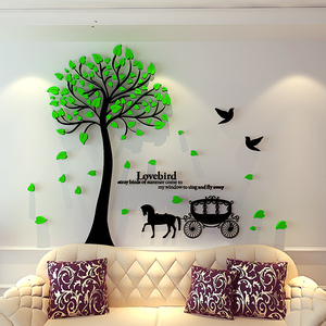 3d autoadesivi della parete home decor XL <span class=keywords><strong>albero</strong></span> decalcomanie della parete di arte autoadesivi della parete acrilico su ordinazione - Product Image 4