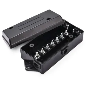 7-Port Trailer Wiring Junction Box Weatherproof Electrical 7 Way Trailer Wire Connection Box