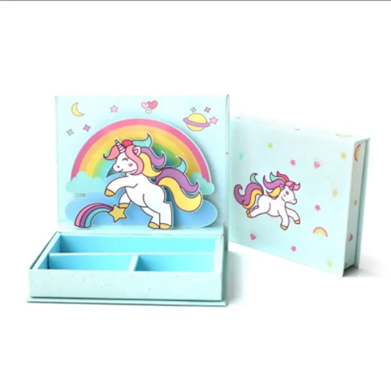 맞춤형 유니콘 새해 선물 상자 생일 소녀 선물 상자