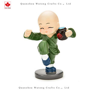 4 adet/takım Sevimli Shaolin Kung Fu Çocuklar Kutular Sarhoş Boks Keşiş Dekorasyon Malzemeleri - Product Image 6