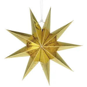 Wholesale Colored Bright Hanging Decorative Lantern Paper Star