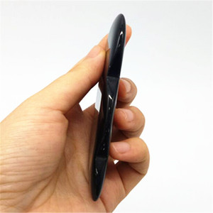 Piedra Gua Sha <span class=keywords><strong>de</strong></span> Obsidiana Negra Natural, Herramienta <span class=keywords><strong>de</strong></span> Masaje para Desintoxicación y Limpieza <span class=keywords><strong>de</strong></span> Energía Negativa, Raspador Facial Profesional para Lifting <span class=keywords><strong>SPA</strong></span> - Product Image 4