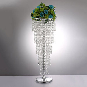 5 couches Grande Roue porte-fleurs argent mariage centre de table porte- - Product Image 2