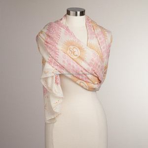 Shivam Arts 100% Pure Soft Cotton Shawl Newly Designed Jacquard Yarn Dyed Style Medium Length <b>Silk</b> <b>Scarf</b> Hindu Meditation Prayer - Product Image 1