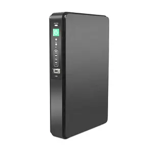 Mini DC UPS with POE Port Single Phase On-Line OEM Power for WiFi Router Selectable 9V 12V 24V Lithium Battery for Networking