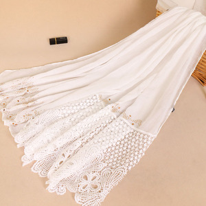 Cosum thời trang mới của phụ nữ hijab Bông Ren đầu khăn phong cách khăn cho phụ nữ - Product Image 5