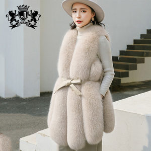 Moins femmes <span class=keywords><strong>gilet</strong></span> hiver <span class=keywords><strong>chaud</strong></span> sans manches <span class=keywords><strong>gilet</strong></span> réel fourrure de renard <span class=keywords><strong>gilet</strong></span> pour les filles - Product Image 1