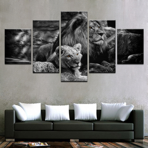 Canvas Wall <span class=keywords><strong>Art</strong></span> Poster Stampe Su Tela Pittura Immagini A Parete Per Soggiorno Decorazioni Per La Casa 5 Pezzo Cool Car Olio Stampe - Product Image 3