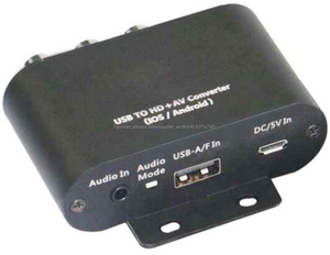 2017 neue Heiße USB zu HDMI + AV RCA für iPhone Androird iOS PC tablet auto-link av box - Product Image 2