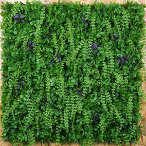 Panneaux de plante artificielle de jardin 50x50cm, plante synthétique verte, panneaux de paysage pour murs de taille, meilleure vente