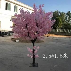 Cerisier artificiel avec fleurs, 1 pièce, 5 pieds, arbre décoratif pour Table de mariage, pêche