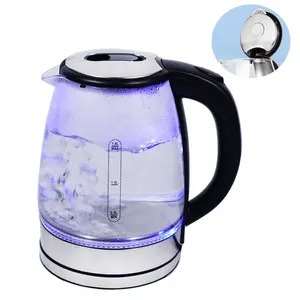 Hot Household Kitchen Electrical Appliances 1.8L Cordless Water Tea Glass Electric Kettle