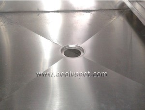 KA-509 toptan dayanıklı Pet kafesleri yuvarlak köşeli hastane büyük paslanmaz çelik köpek kafesleri ayırıcı ile - Product Image 5