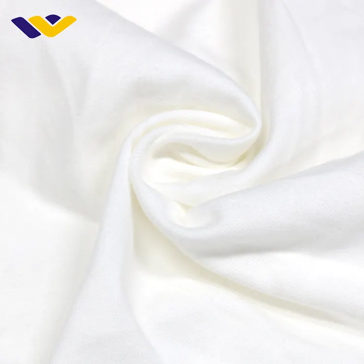 100% cotton fabrics textile white per kg twill knitted plain