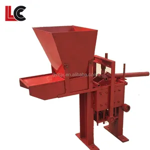 Licheng tuğla fabrika kullanılmış kolay kullanım el basın tuğla yapma makinesi