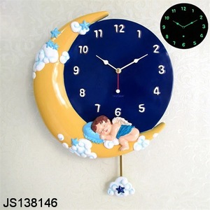 夜光時計ナイト壁時計 pandulum 睡眠の天使の時計 - Product Image 1