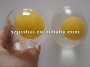 Yumurta şekli şeffaf otomat sürpriz yumurta yapışkan oyuncaklar - Product Image 3