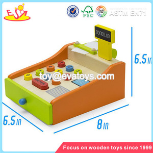 2023 סיטונאי ילדים צעצוע כסף עץ לרשום ילדים עיצוב חדש להעמיד פנים לשחק & preschool צעצוע הטוב ביותר מזומנים קופה w10a065 - Product Image 5