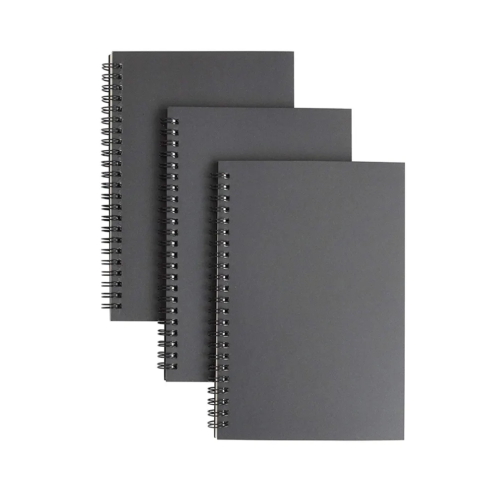 SoftCover Black Kraft Cardboard Cover Blank Inner Page Sketch notebook