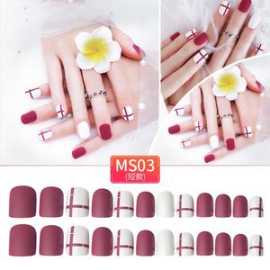 Mode Mat 3D Dépoli <span class=keywords><strong>Faux</strong></span> Couverture Complète <span class=keywords><strong>Ongles</strong></span> Conseils <span class=keywords><strong>Ongles</strong></span> Artificiels Pour La <span class=keywords><strong>Mariée</strong></span> Fête Porter - Product Image 5