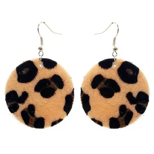 Round horse fur ladies earrings 2023 new fashion personalized jewelry