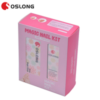 Juego de limas y limas para uñas, juego de limas coloridas para manicura, Etiqueta Privada, mágico, bloque, venta al por mayor