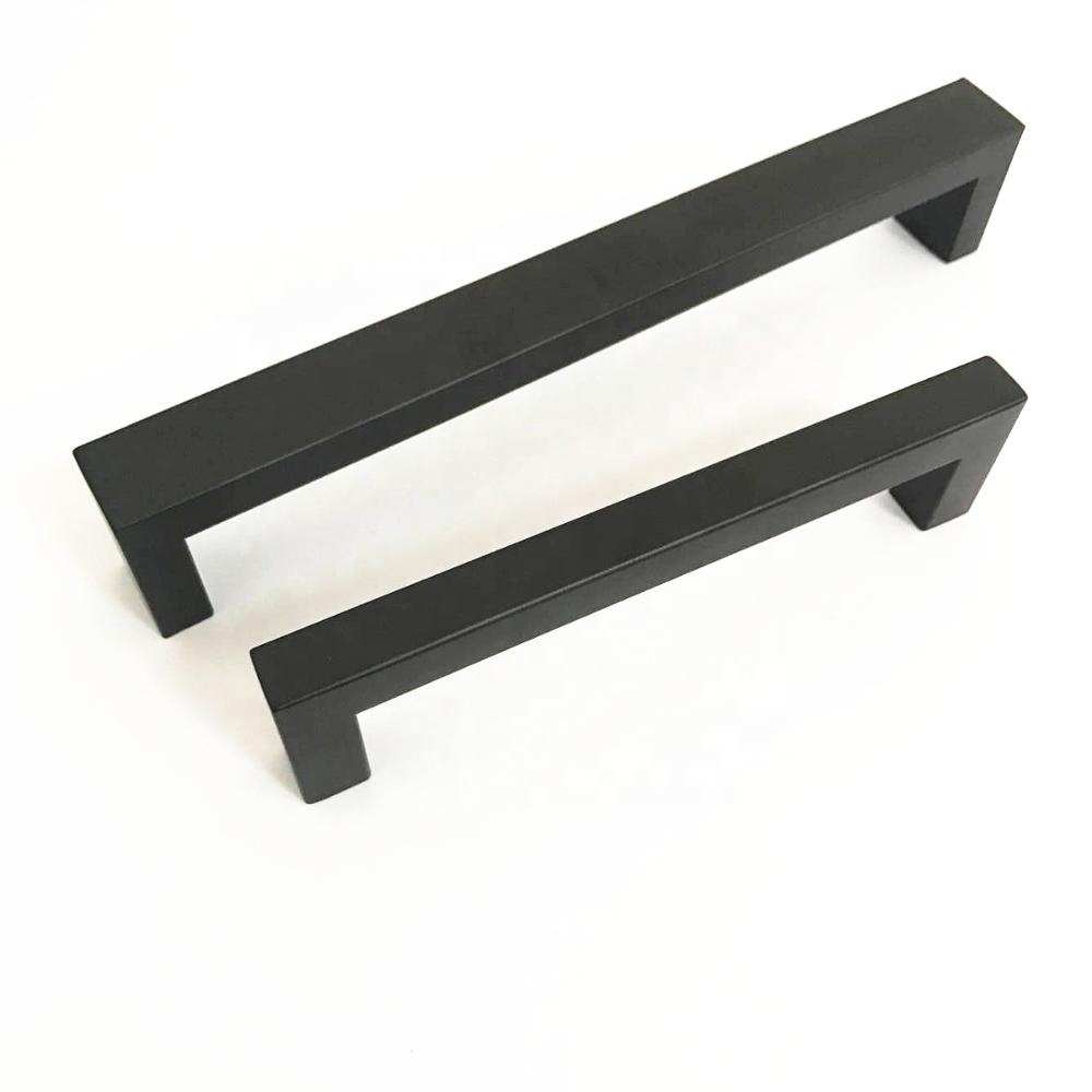 In acciaio inox 12x12 millimetri Hardware Made in China Nero verniciato a polvere piazza mobili cassetto del governo di handle