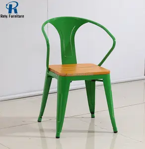 Foshan dining room furniture cast iron green chair