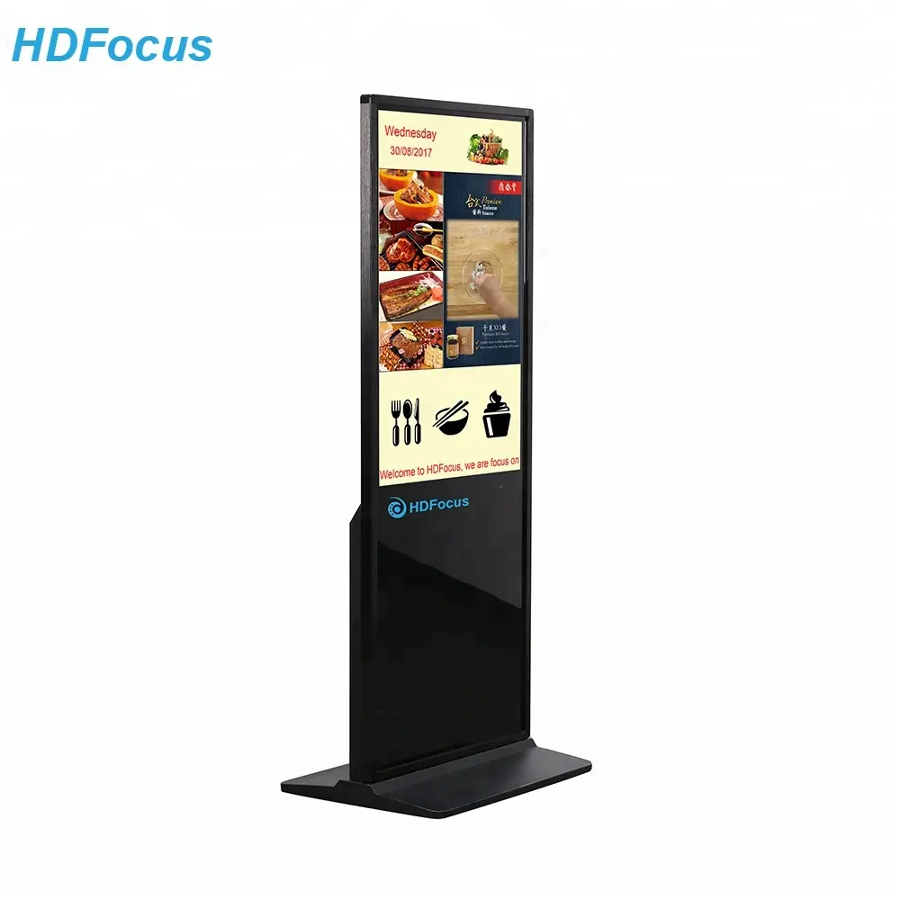 HD42F 토템 42 인치 쇼핑몰 패널 광고 터치 스크린 디지털 간판 LCD 디스플레이 키오스크