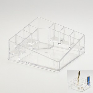 Organisateur de maquillage et de bijoux moderne et écologique en acrylique avec tiroir à 2 niveaux - Product Image 3