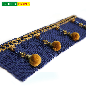 Accesorios textiles moda pompom Franja para <span class=keywords><strong>cortinas</strong></span> - Product Image 6