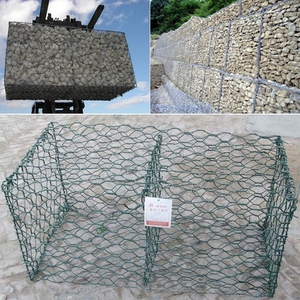 Kolay montaj <span class=keywords><strong>Gabion</strong></span> sepeti 2x1x1 erozyon kontrolü taş kaya kafesi demir tel örgü - Product Image 4