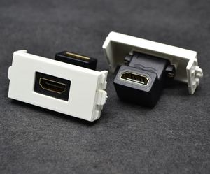 China Venta al por mayor <span class=keywords><strong>de</strong></span> alta calidad 86*86 3 puertos Modular <span class=keywords><strong>HDMI</strong></span> <span class=keywords><strong>VGA</strong></span> RCA <span class=keywords><strong>Placa</strong></span> frontal <span class=keywords><strong>de</strong></span> montaje en <span class=keywords><strong>pared</strong></span> - Product Image 3