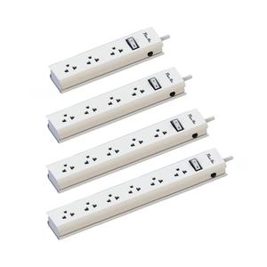 Tira de alimentación estándar <span class=keywords><strong>TIS</strong></span> de 4/5/6 entradas, Tailandia, con PROTECTOR de sobretensión USB con interruptor - Product Image 1