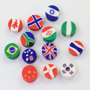 Commercio all'ingrosso 10 millimetri di Colore Misto Rotondo dei Branelli Del Fiore Polymer Clay Perle <span class=keywords><strong>Per</strong></span> Il Bambino di DIY Monili Che Fanno