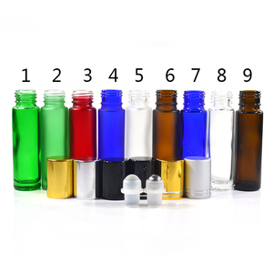 Khử Mùi container <span class=keywords><strong>5ml</strong></span> 10ml rõ ràng kính cuộn trên chai tinh dầu con lăn chai với thép không gỉ con lăn quả bóng - Product Image 2
