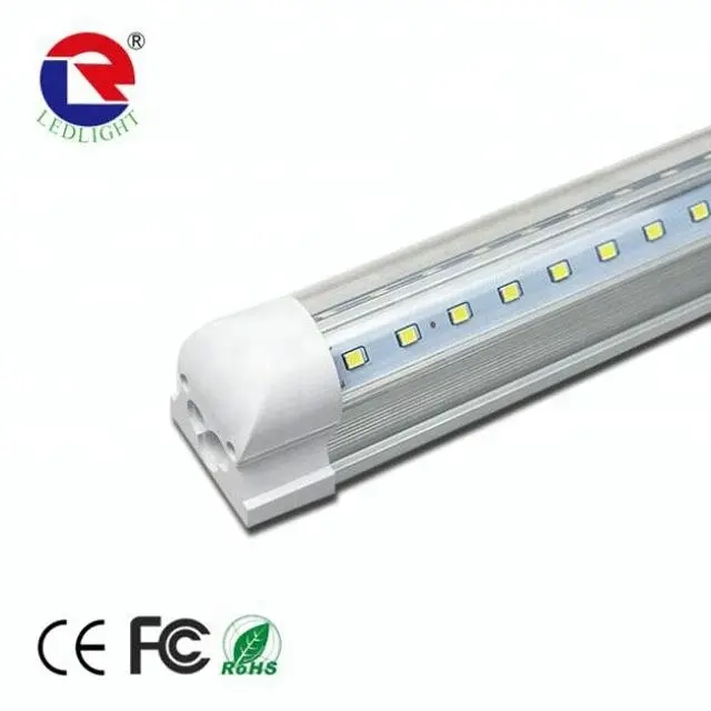 60W 8ft Cooler Door LED Cooler Light V shape LED Tube T8 Integrated Freezer Tube