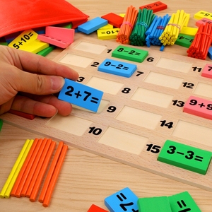 Montessori loại trẻ em món quà giáng sinh Toán Học đồ chơi Học Tập Dominos Khối - Product Image 4