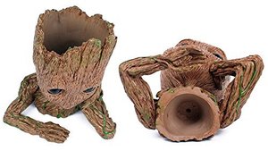 Polyrésine conteneur Bébé Planteur Stylo Conteneur Les Gardiens de La Galaxie Arbre Homme Fleur <span class=keywords><strong>pot</strong></span> <span class=keywords><strong>avec</strong></span> Trou Figurines Modèle Jouet - Product Image 2