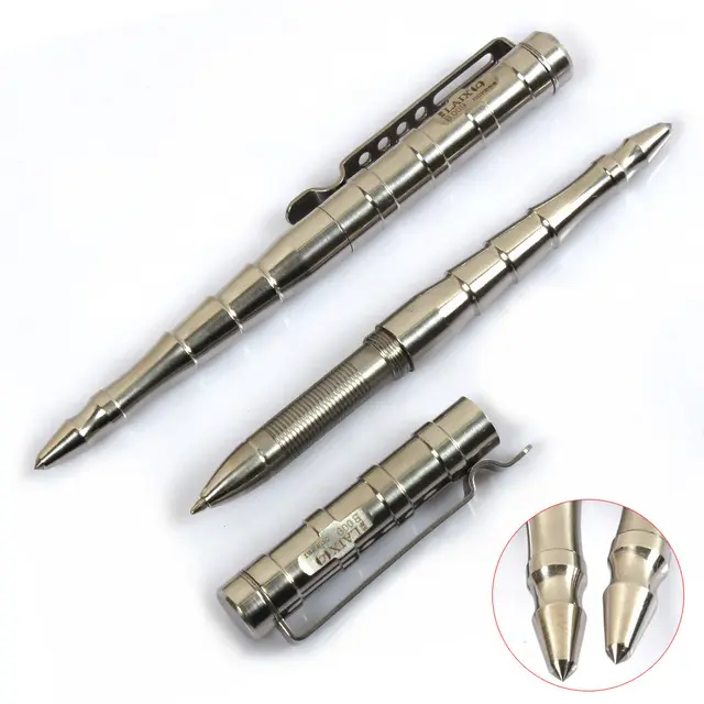2016ใหม่ Edc ยุทธวิธีปากกาสแตนเลสปากกาหน้าต่างหักเขียนเครื่องมือตัด