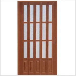 DIY Internal Glass Folding Doors Plastic Doors Used For Bathroom