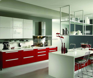 Meubles <span class=keywords><strong>de</strong></span> <span class=keywords><strong>cuisine</strong></span> sur mesure en panneaux <span class=keywords><strong>de</strong></span> particules blancs <span class=keywords><strong>de</strong></span> 16 mm, finition laquée blanche - Product Image 3