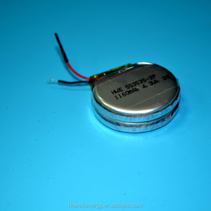 Factory Supply Rechargeable 3.7V 580mAh HW553535 <strong>Round</strong> <strong>Battery</strong> for Smart Devices <strong>Round</strong> Shape Lithium Polymer <strong>Battery</strong> - Product Image 5