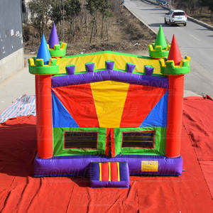 Puente de gorila medieval inflable de la bandera comercial / casa inflable de la despedida con el panel del arte / moonwalk infl - Product Image 2