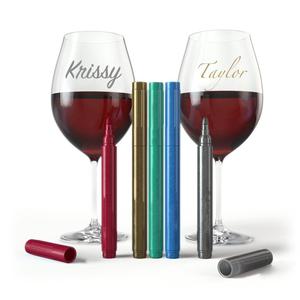 <span class=keywords><strong>Amazon</strong></span> Venta caliente metálico de vidrio de vino marcador <span class=keywords><strong>pluma</strong></span> de alta calidad metálico de vidrio de vino de marcador - Product Image 1