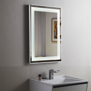 Liteharbor Blanc LED Miroir Lumière Design Moderne Carré Coiffeuse <span class=keywords><strong>Luminaire</strong></span> Miroir Rectangulaire Mural pour Hôtels - Product Image 1