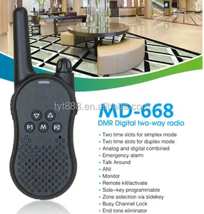 TYT MD-668 DMR Wireless Digital Transceiver TDMA Compatible With Mototrbo UHF 400-480MHz 2 Area Tier2