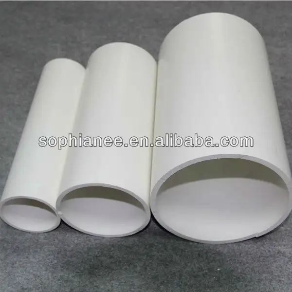 Tubo de conducto eléctrico de PVC de gran diámetro, 5 pulgadas, color blanco