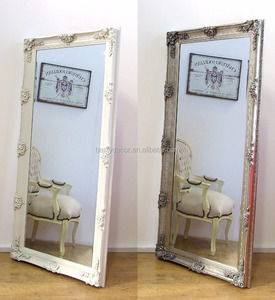 Baño clásico barroco decorativo de pared de madera tallada marco del espejo lateral - Product Image 1